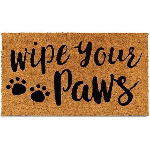 Door Mat Heavy Duty Wipe Your Paws Coir Doormat Pets Dog Home Decor Outdoor‎ - Picture 1 of 6